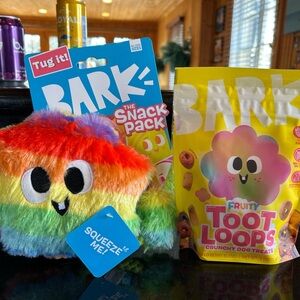 Bark Box “The Snack Pack” Collection Rainbow Toot Loop Bundle